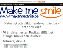 Tablet Screenshot of makemesmile.se
